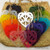 Heart wall decoration with cut out  kowhaiwhai design - assorted colour options