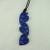 NZ made acrylic triple kowhaiwhai pendant on waxed cord - assorted colours