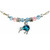 New Zealand paua shell kiwi pendant necklace with colourful beads