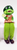 Frog in hat and overalls shelf sitter ornament