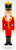 Christmas nutcracker in red soldier uniform