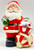 Standing santa figurine with baubles