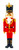 Nutcracker soldier figurine in red uniform