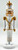 Christmas nutcracker in white and gold uniform