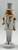 Christmas nutcracker in white and gold uniform (15cm tall)