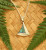Sterling silver triangle shape pendant with NZ paua shell inlay