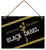 Johnnie Walker Black Label corrugated metal sign 30x40cm for bar or man cave wall decor