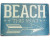Retro style tin sign - Beach this way