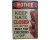 Retro style tin sign - Keep the gate closed, no matter what the chickens say!