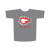 Grey children's NZ souvenir T-shirt with kiwi design