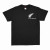 New Zealand Embroidered Silver Fern T-Shirt - Black