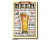 retro style tin sign - How to order a Beer around the world