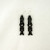 Aroha word acrylic drop earrings with hook fittings
