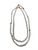 Double layered adjustable choker with faux pearl and beads
