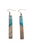 Resin and wood rectangle earrings - various designs