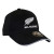 All Blacks classic black adult cotton cap with silver fern design