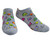 Crazy Kiwi ankle socks in grey with colourful kiwi birds