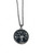 Tree of Life pendant with Blue Sand stone on silver coloured chain
