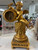 gold colour art deco style Cherub clock