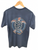 Blue grey Napier NZ souvenir T-shirt with turtle and waves