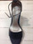 Chunky simple heel sandal - black