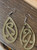 SONZ Pītau Open earrings in mirror gold, handmade in New Zealand
