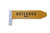 Handcrafted "Aotearoa" yellow street sign fridge magnet