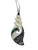 Quadruple Twist Bone Necklace with Paua shell inlay and black tattoo design