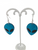 Glittery Alien earrings - various colours