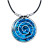 Paua Large Circle Swirl Cord Necklace