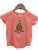 Peach colour kids' Napier NZ  souvenir t-shirt with kiwi