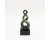 9.7 Green And Black Glass Eternal Knot