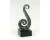 11CM Glass Koru Fern Frond- Black With Paua look