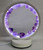 Natural Amethyst Crystal LED USB table lamp