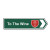 New Zealand Road Sign magnet - To The Wine