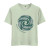Green women's New Zealand souvenir t-shirt with silver fern design