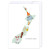 Kiwiana Christmas - Kiwiana map of New Zealand