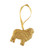 Clay Sheep Gold Glitter Christmas Tree Ornament