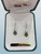 NZ Greenstone (pounamu) and Sterling silver teardrop earrings