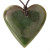 NZ greenstone (pounamu) heart on black cord