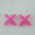 Frangipani earrings on hoops - various colours
