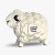 Sheep 3D Cardboard Model Kitset