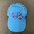Blue cap with butterfly - 52cm