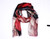 Floral scarf featuring a lily and leaf design