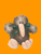 Fluffy NZ kiwi soft toy with Napier ribbon