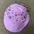 Pink embrodered sun hat - 43cm