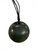 NZ greenstone round disc on black cord