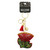 NZ pōhutukawa rhinestone bag charm with gold-coloured chain and tassel