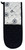 Double oven glove with dandelion design in black