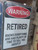Warning Retired A4 tin sign